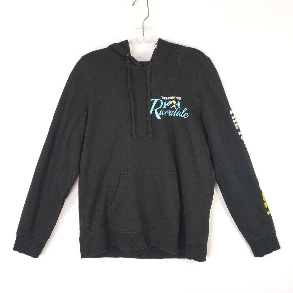 Riverdale Welcome To Hoodie Black Graphic Print Size Large Long Sleeve‎ Pullover